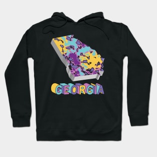 Georgia State Map Abstract Hoodie